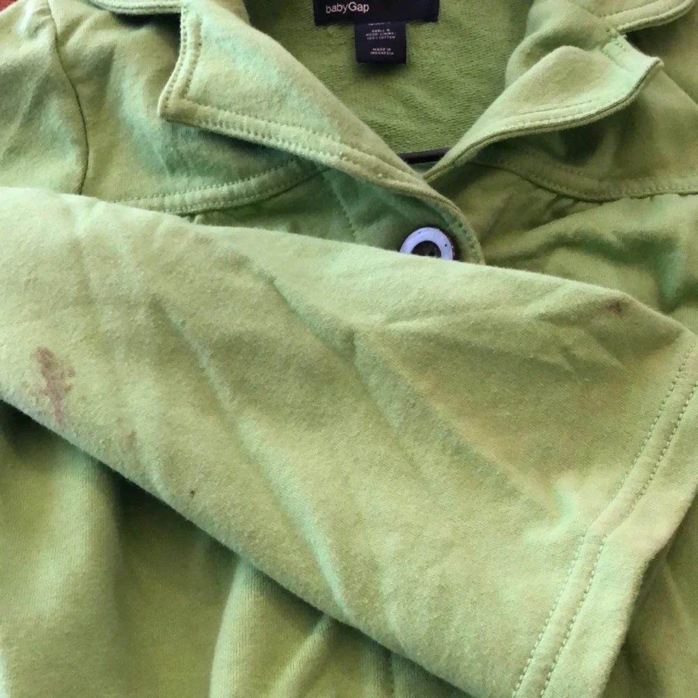 babyGap Green Hooded Sweatshirt Coat Size 5 Girls
